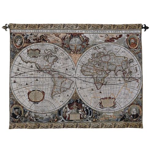 World Map Tapestry