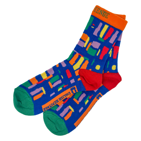 Stonehenge Multi Pattern Blue Children's Socks
