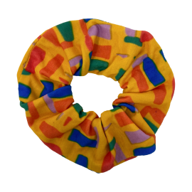 Stonehenge Scrunchie Multi Pattern Yellow