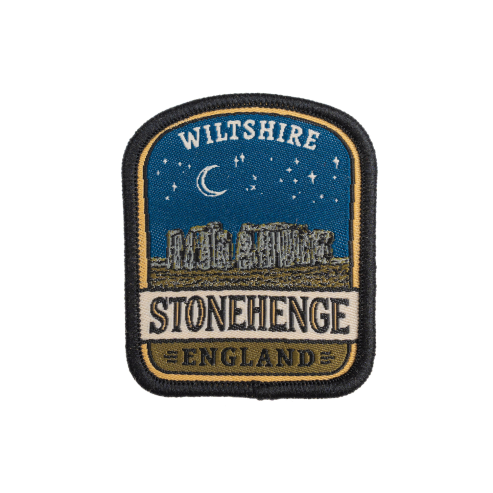 Stonehenge Night Time Embroidered Patch